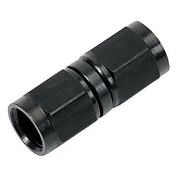 Fitting, Coupler, Union, AN to AN, Straight, Aluminum, Black Anodized, -4 AN, -4 AN, Swivel, Each