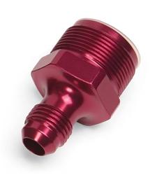 Fitting, Flare Adapter, -8 AN to 1-20 in. Male, Aluminum, Red Anodized, Each