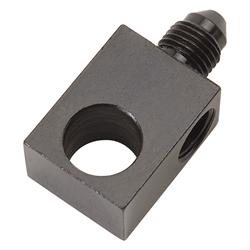 Adapter Fitting, Brake Adapter Tee; 3/8 in. -24 IF x 3/8 in. -24AN x -03AN Male; Black