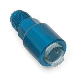 Fittings, Fuel Rail Fitting, Aluminum, Blue, Straight, 5/16 in., -6 AN, Each