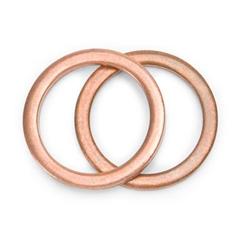 Washers, Crush, Copper, For Use With 5/8 in.-18 Male Fitting, Natural, .681 in. I.D., Pair