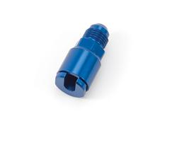 Adapter Fitting, Blue, -6 AN Male to 1/4 in. Female Quick Connect, Push-on, EFI, Each