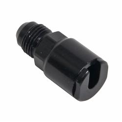 Adapter Fitting; Specialty Adapter Fitting; Black; -06AN Male to 1/4 in. Hard Tube; Push-on EFI Fitting; Fits