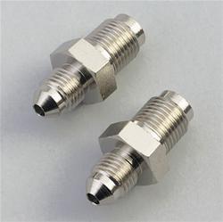 Fittings, Brake, Steel, EnduraShine, Male -3 AN to Male 7/16 in.x 24 Thread, Inverted Flare, Pair