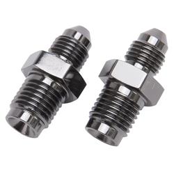 Brake Line Adapter Fitting; Brake Adapter Fitting; SAE; Black;  IF Male; -03AN; 7/16 in. x 20 in.; 2 pc.