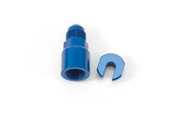 Fitting, Push-On EFI, Straight, Male -6 AN, Female Quick-Connect 5/16 in., Blue Anodized, Each