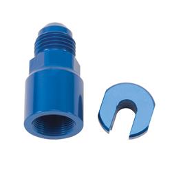 Fitting, Push-On EFI Adapter, Straight, Male -6 AN, Female Quick-Connect 3/8 in., Blue Anodized, Each