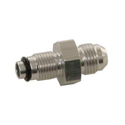 Fitting, Adapter, AN to Straight Cut, Straight, Aluminum, Clear Anodized, -6 AN, 1/2-20 in., Each