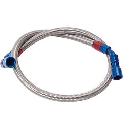 Fuel Hose Kit; w/Stainless Steel Braided Hoses and Anodized Aluminum Hose Ends