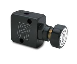 Brake Proportioning Valve, Knob Adjustment, 1/8 in. NPT, Single Inlet/Outlet, Aluminum, Black Anodized, Each