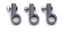 Hose and Line Mounting Clamps, 1 Hose Capacity, Aluminum, Black Anodized, 0.500 in. Hose O.D., for 1/2 in. Steel or Aluminum Tubing, Set of 3