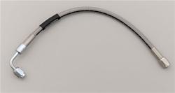 Brake Line, Competition, Braided Stainless Steel, 24 in. Length, -3 AN Female, -3 AN 90 Degree Female, Each