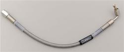 Brake Line, Universal, Braided Stainless Steel, 12 in. Length, -3 AN Female, -3 AN 90 Degree Female, Each