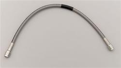 Brake Line, Competition, Braided Stainless Steel, 24 in. Length, -4 AN Female, -4 AN Female, Each