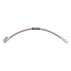 Brake Line, Competition, Braided Stainless Steel, 18 in., -3 AN Female, -3 AN Female, Each