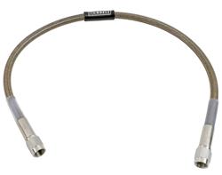 Brake Line, Universal, Braided Stainless Steel, 18 in. Length, -3 AN Female, -3 AN Female, Each