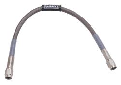 Brake Line, Universal, Braided Stainless Steel, 20 in. Length, -3 AN Female, -3 AN Female, Each