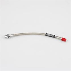 Hose, Fuel, Braided Stainless Steel, -3 AN Female End, Red, 1/8 NPT Male, Red, 8 1/2 in. Length, Each