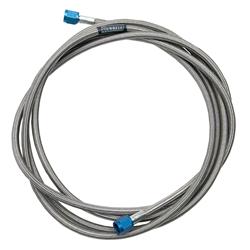 Hose, Nitrous, Braided Stainless Steel, -3 AN Female End, Blue, -3 AN Female End, Blue, 15 in. Length, Each