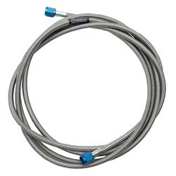 Hose, Nitrous, Braided Stainless Steel, -3 AN Female End, Blue, -3 AN Female End, Blue, 18 in. Length, Each