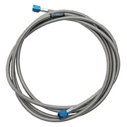 Hose, Nitrous, Braided Stainless Steel, -4 AN Female End, Blue, -4 AN Female End, Blue, 48 in. Length, Each