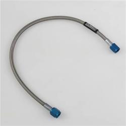 Hose, Nitrous, Braided Stainless Steel, -4 AN Female End, Blue, -4 AN Female End, Blue, 18 in. Length, Each