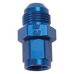 Fitting, Reducer, AN to AN, Straight, Aluminum, Blue Anodized, -8 AN, -6 AN, Swivel, Each