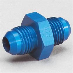 Fitting, Coupler, Union, AN to AN, Straight, Aluminum, Blue Anodized, -6 AN, -6 AN, Each