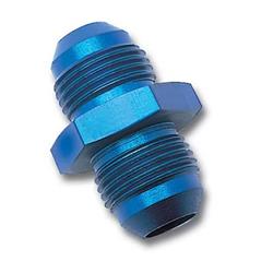 Fitting, Coupler, Union, AN to AN, Straight, Aluminum, Blue Anodized, -6 AN, -6 AN, Set of 25