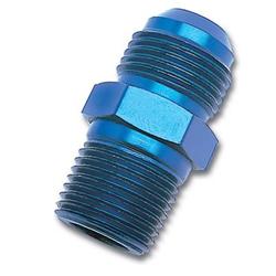 Fitting, Adapter, AN to NPT, Straight, Aluminum, Blue Anodized, -6 AN, 3/8 in. NPT, Each