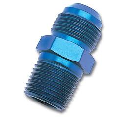 Fitting, Adapter, AN to NPT, Straight, Aluminum, Blue Anodized, -8 AN, 1/4 in. NPT, Each