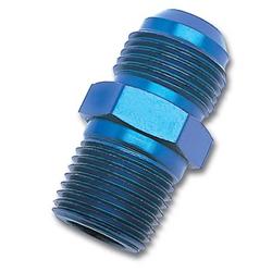 Fitting, Adapter, AN to NPT, Straight, Aluminum, Blue Anodized, -8 AN, 3/8 in. NPT, Each