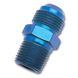 Fitting, Adapter, AN to NPT, Straight, Aluminum, Blue Anodized, -8 AN, 1/2 in. NPT, Each