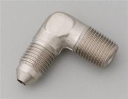 Fitting, Adapter, AN to NPT, 90 Degree, Aluminum, EnduraShine, -3 AN, 1/8 in. NPT, Each