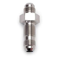 Fitting, Straight, Bulkhead, -6 AN Male, Aluminum, EnduraShine, Each