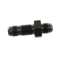 Adapter Fitting, Straight Flare Bulkhead; Black Finish; -06AN