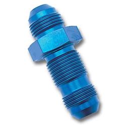 Fitting, Straight, Bulkhead Union, -16 AN Male, Aluminum, Blue Anodized, Each