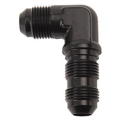 Adapter Fitting, 90 Deg. Flare Bulkhead; Black; -08AN