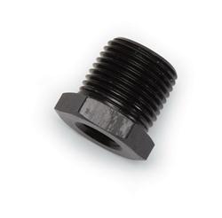 Fitting, Reducer, NPT to NPT, Straight, Aluminum, Black Anodized, 3/8 in. NPT, 1/8 in. NPT, Each