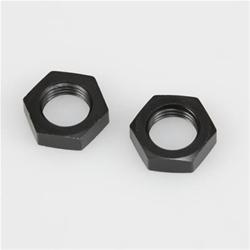 Adapter Fitting, Bulkhead Nut; Black; -06AN; 9/16 in.-18 Thread Size