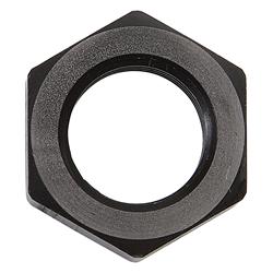 Adapter Fitting; Bulkhead Nut; Black; -12AN; 1 1/16 in.-12 Thread Size