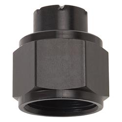 Adapter Fitting, Flare Cap; Black; -12AN