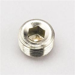 Fitting, Internal Allen Head Pipe Plug, 1/2 in. NPT, Aluminum, Endura, Each