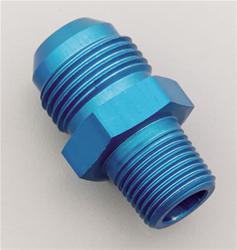 Fitting, Adapter, AN to NPT, Straight, Aluminum, Blue Anodized, -10 AN, 3/8 in. NPT, Each