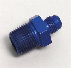 Fitting, Adapter, AN to NPT, Straight, Aluminum, Blue Anodized, -6 AN, 1/2 in. NPT, Each