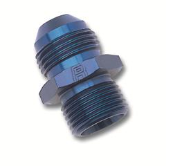 Fitting, Adapter, AN to Metric Threads, Straight, Aluminum, Blue Anodized, -10 AN, M20 x 1.5, Each