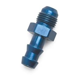 Fitting, Adapter, AN to Hose Barb, Straight, Aluminum, Blue Anodized, -12 AN, 3/4 in. Hose Barb, Each