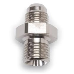 Fitting, Adapter, AN to Metric Threads, Straight, Aluminum, EnduraShine, -4 AN, M10 x 1.0, Each