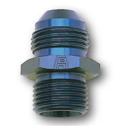 Fitting, Adapter, AN to Metric Threads, Straight, Aluminum, Blue Anodized, -6 AN, M12 x 1.5, Each