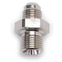 Fitting, Adapter, AN to Metric Threads, Straight, Aluminum, EnduraShine, -8 AN, M18 x 1.5, Each